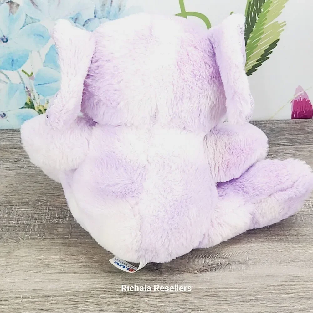 Hug & Luv Purple Elephant Plush 12